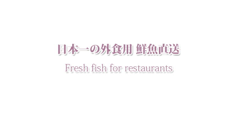 日本一の外食用 鮮魚直送